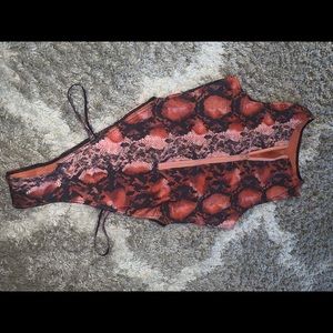 Snake skin edgy one piece